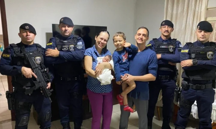 Bebê de 5 dias é salva de engasgamento por equipe da Guarda Civil em Araçatuba